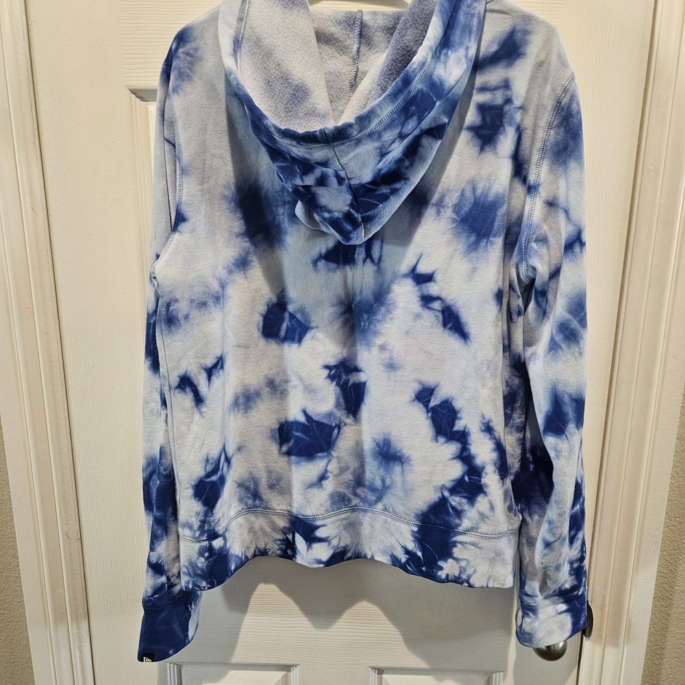 Los Angeles Rams Women's Tie Dye Full Zip Hoodie Sweatshirt Blue Size XL NFL - Picture 4 of 6